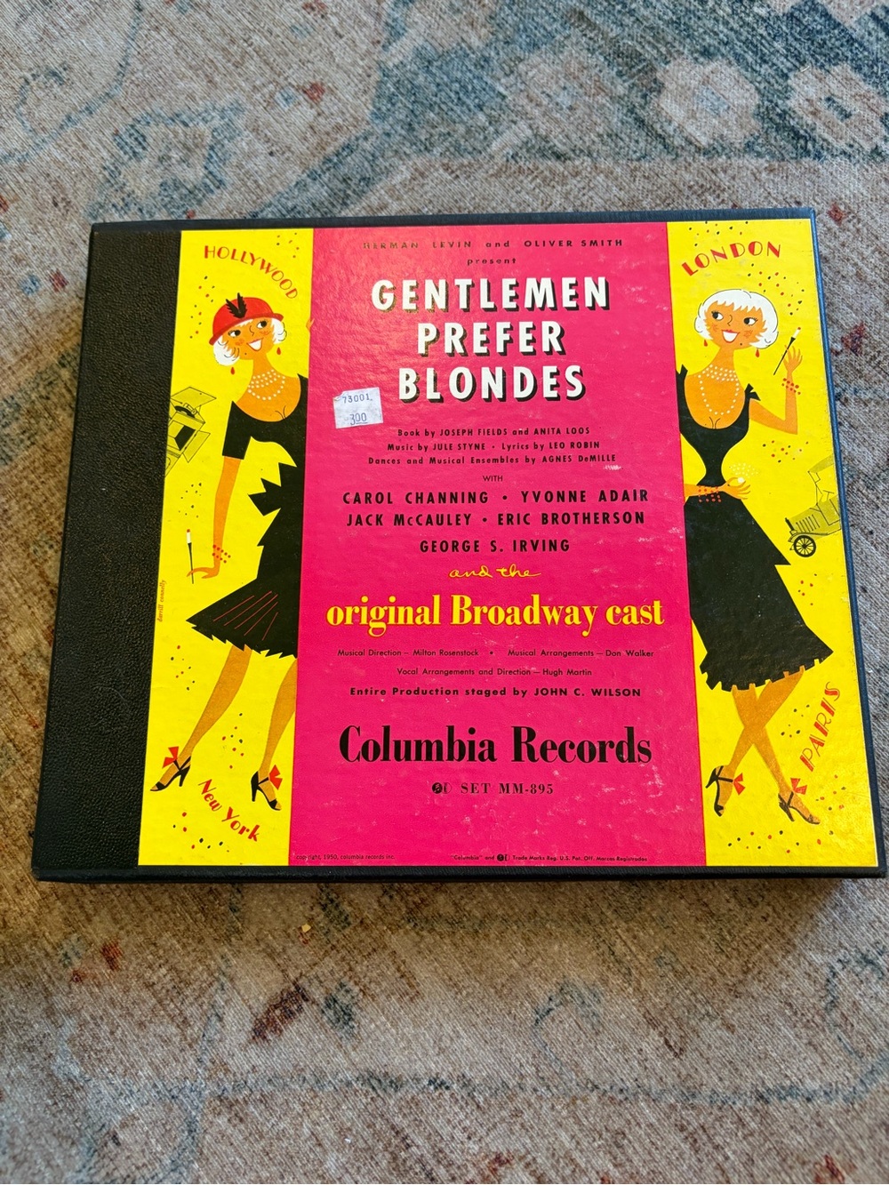 Gentlemen Prefer Blondes Set MM-895 Copyright 1950 Columbia Record Inc Vintage